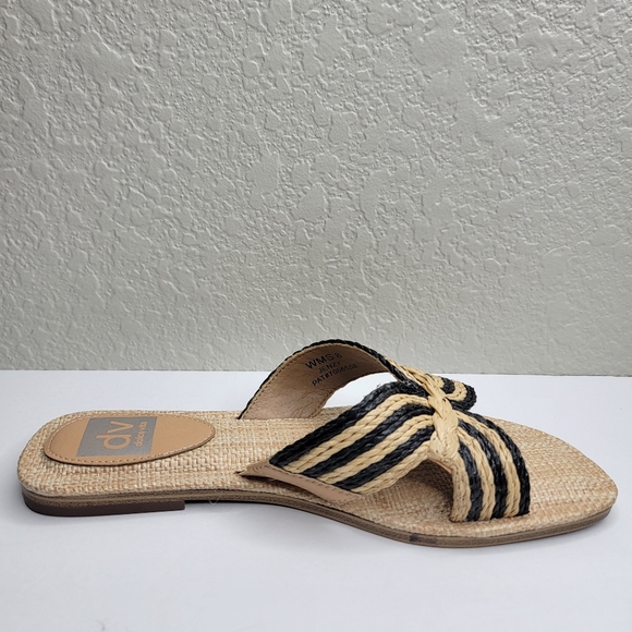 DV Dolce Vita Womens Jenzy Woven Straw Flat Slide Sandals Size 8 - Picture 8 of 10